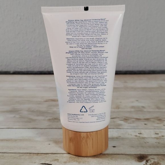 Taya I Am. Amazon White Clay Advanced Thickening Blend Amplifying Creme Clay 5oz - Picture 2 of 3